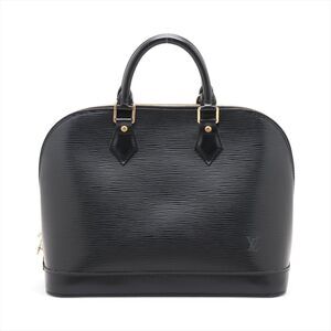 Louis Vuitton Alma Epi Leather Top Handle Bag Black